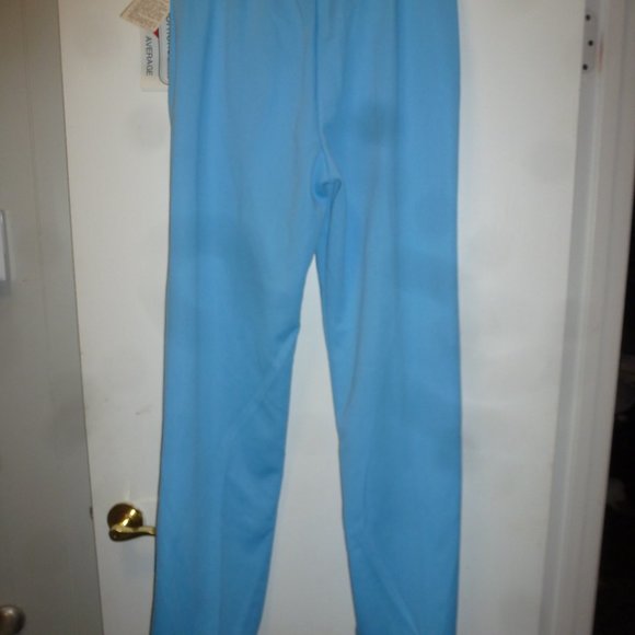 COMFORTABLE  Vintage  Elastic High- waist pull-on blue pants  USA made - Picture 2 of 9